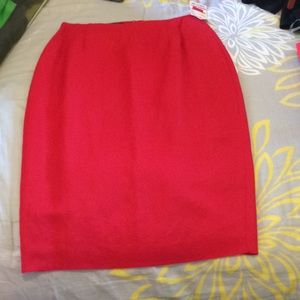 Red skirt